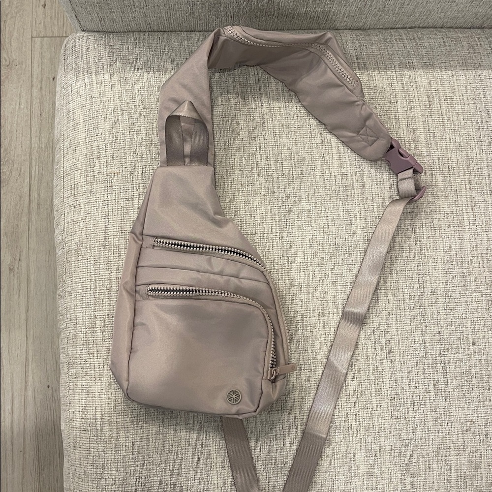 Stylish Taupe Crossbody Bag